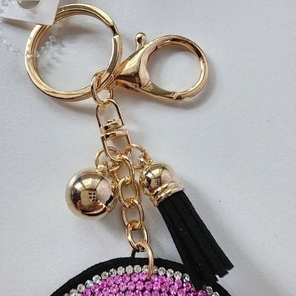 NEW Bling Bedazzled Star Cloud Rainbow Tassel Keychain - Picture 7 of 9